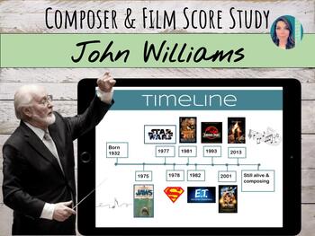 Preview of Composer John Williams Listening Unit | Virtual Learning Friendly