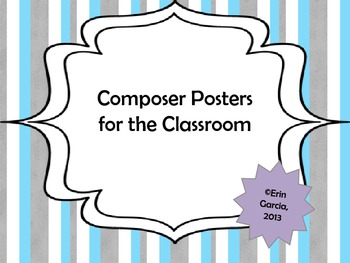 Preview of Composer Posters for the Classroom