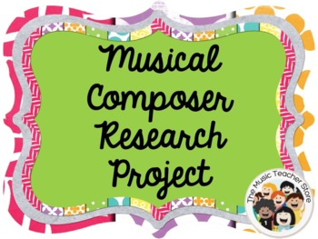Preview of MUSICAL COMPOSER RESEARCH PROJECT OUTLINE / QUESTIONNAIRE DISTANCE LEARNING