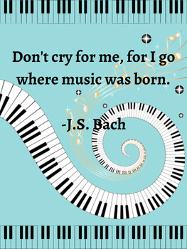 Preview of Composer Quotes- Classroom Decor