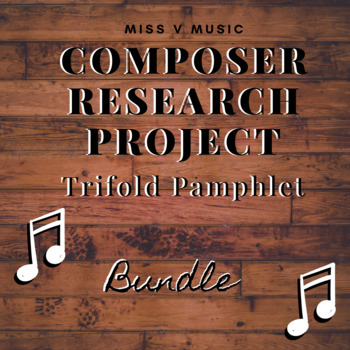 Preview of Composer Research Project (Brochures) BUNDLE