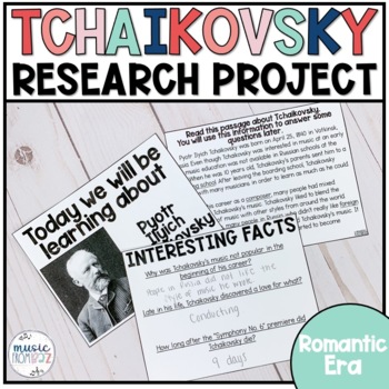 Preview of Composer Research Project | Tchaikovsky | Music Distance Learning