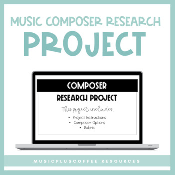 Preview of Composer Research Project for Google Slides™ | Distance Learning