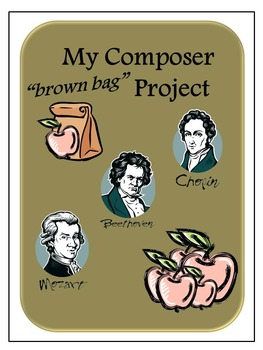 Preview of Composer Study Brown Bag Style Apple Theme