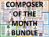 Composer of the Month BUNDLE-12 Bulletin Boards