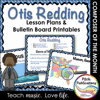 Preview of Composer of the Month OTIS REDDING (R&B) -  Lesson Plans & Bulletin Board
