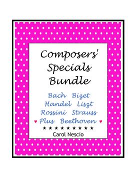 Preview of Composers' Specials ~ Bach Bizet Handel Liszt Rossini Strauss & Beethoven