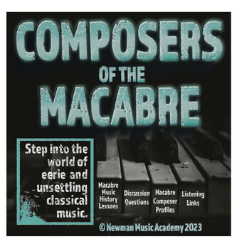 Preview of Composers of the Macabre: Eerie Music History {BUNDLE PDF/Google Slides}