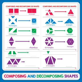 decomposing 2d shapes worksheets teaching resources tpt
