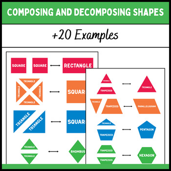 compose and decompose shapes teaching resources tpt