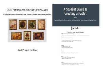 Preview of Composing Music to Visual Art-Student Guide to Creating Padlet-SHMRG Thinksheet