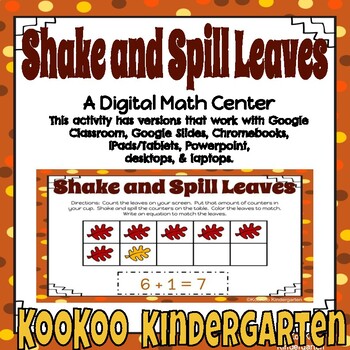Preview of Composing Numbers (Leaves)-A Digital Math Center (Compatible with Google Apps)