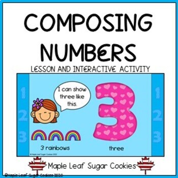 Preview of Composing Numbers - Lesson and Activity - Google Slides