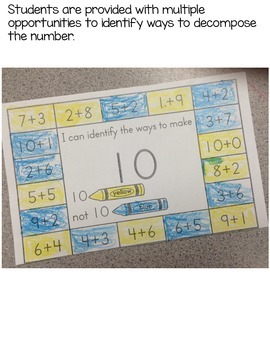 Composing Numbers to 10 by Melissa Moran | Teachers Pay Teachers