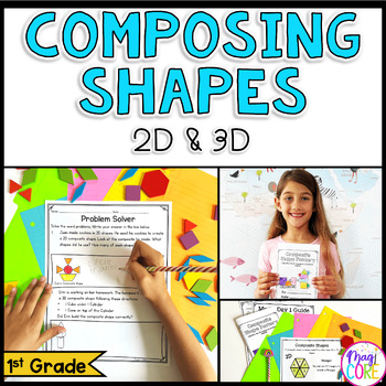 Preview of Composing Shapes - 2D & 3D - 1st Grade Math - 1.G.A.2