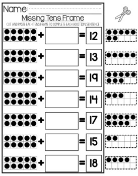 Composing Teen Numbers 11-19, Number of the week! by Kindergarten Friends