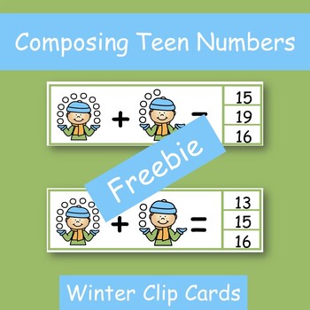 Preview of Composing Teen Numbers Freebie