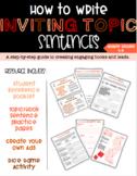 Writing Topic Sentences {Middle Grades 5-8}