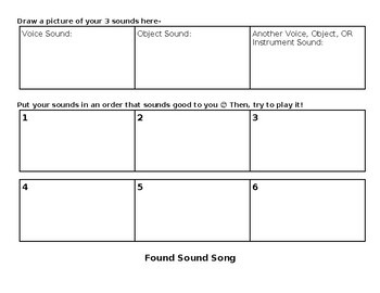 Preview of Composing With Found Sounds- in-class or remote learning compatible!