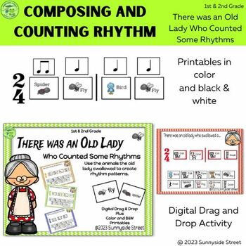 Preview of Composing and Counting Rhythms: 1st & 2nd Grade Music Station