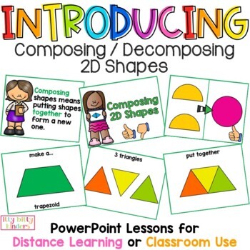 Preview of Composing and Decomposing Flat (2D) Shapes PowerPoint
