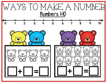 compose and decompose numbers to 10