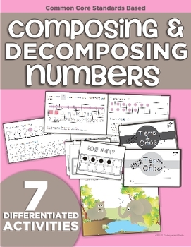 Preview of Composing and Decomposing Numbers (11-19) Differentiated Materials