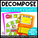 Composing and Decomposing Numbers 11 - 19 Kindergarten Math Games