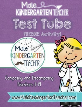 Composing and Decomposing Numbers (11-19) Test Tube Activity [FREE]
