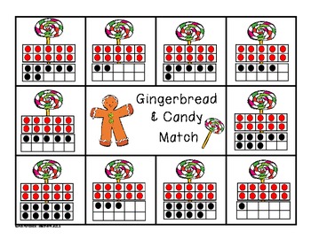 Composing and Decomposing Numbers 11-20 Gingerbread Matching Game