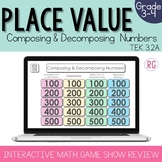 Composing and Decomposing Numbers Place Value Game Show 3r