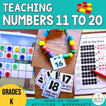 Preview of Composing and Decomposing Teen Numbers 11 to 20