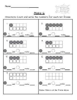 Preview of Composing and Decomposing Worksheet Set