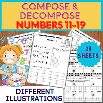 Preview of Composing and Decomposing numbers 11-19 with different activities