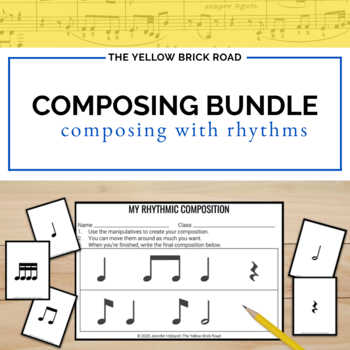 Preview of Composing with Rhythms Bundle - music composition - rhythm lessons