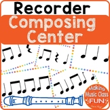 Composing with Rhythms Recorder Center Game Activity