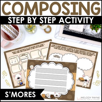 Preview of Guided Music Composition Activity for Elementary Students - S'mores Composing