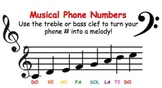 Composing with Telephone Numbers (Treble and/or Bass Clef!)