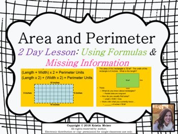 Preview of Area & Perimeter - Missing Information