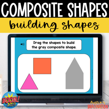 Preview of Composite Shapes Kindergarten Math Boom Cards
