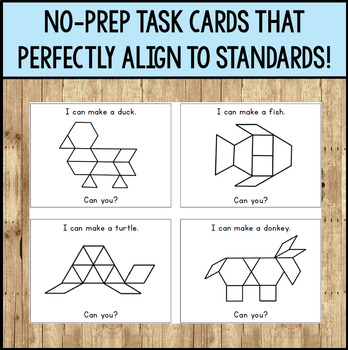 Download Black and White Composite Shapes: Pattern Block Task Cards | TpT