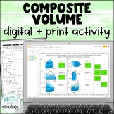 Volume of Composite Figures Digital and Print Activity - 3 Levels