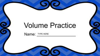 Preview of Composite Volume Google Slides Worksheet