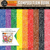 Composition Book Patterned Digital Papers