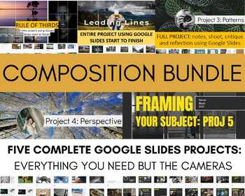 Preview of Composition Bundle for Photography Classes Using Google Slides
