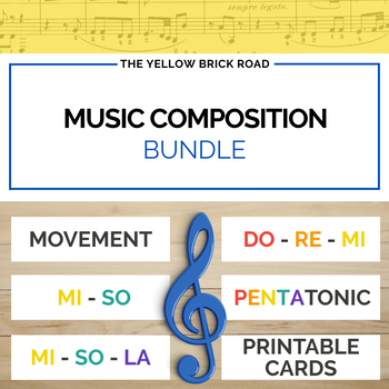 Preview of Composition Bundle: guided composition activities for elementary music
