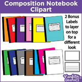 Composition Notebook Rainbow Colors 15 Piece Set Clipart Clip Art