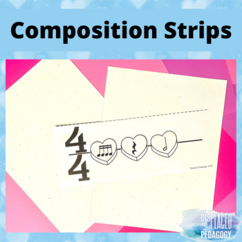 Preview of Composition Strips | 4/4, 2/4. 3/4, 6/8 Meter