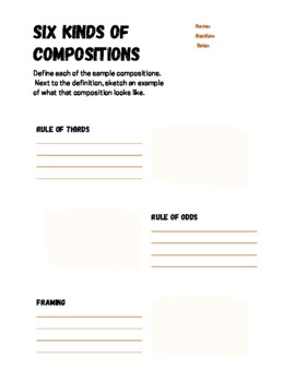 Preview of Composition Types Worksheet