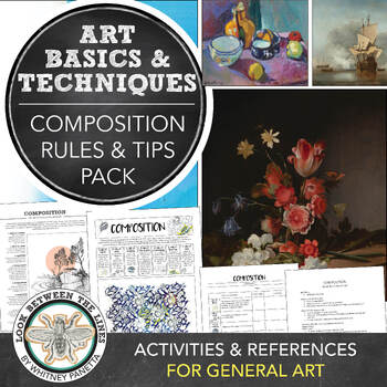 Preview of Composition in Art Activity, Handout, Worksheet Elementary, Middle, High School